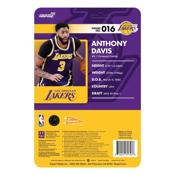 Figura ReAction Wave 3 Anthony Davis NBA (Lakers) [Purple Statement] 10 cm - Collector4u.com