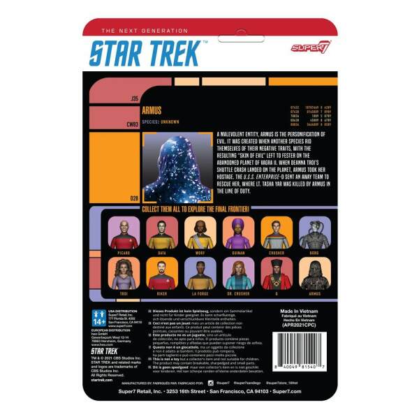 Figura Wave 2 Lt. Commander La Forge Star Trek: The Next Generation ReAction 10 cm - Collector4u.com