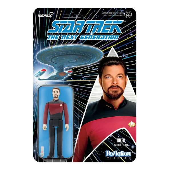 Figura Wave 2 Commander Riker Star Trek: The Next Generation ReAction 10 cm - Collector4u.com