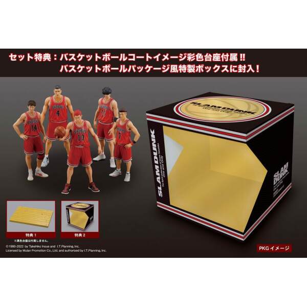Estatuas Shohoku Starting Member Set Slam Dunk Pack de 5 PVC 15 – 17 cm - Collector4u.com