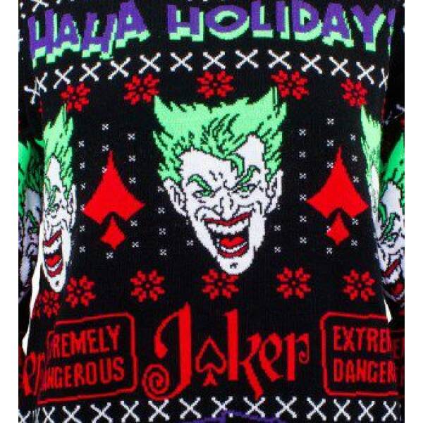 Suéter Joker HaHa Holidays DC Comics Sweatshirt Christmas Jumper talla M - Collector4u.com