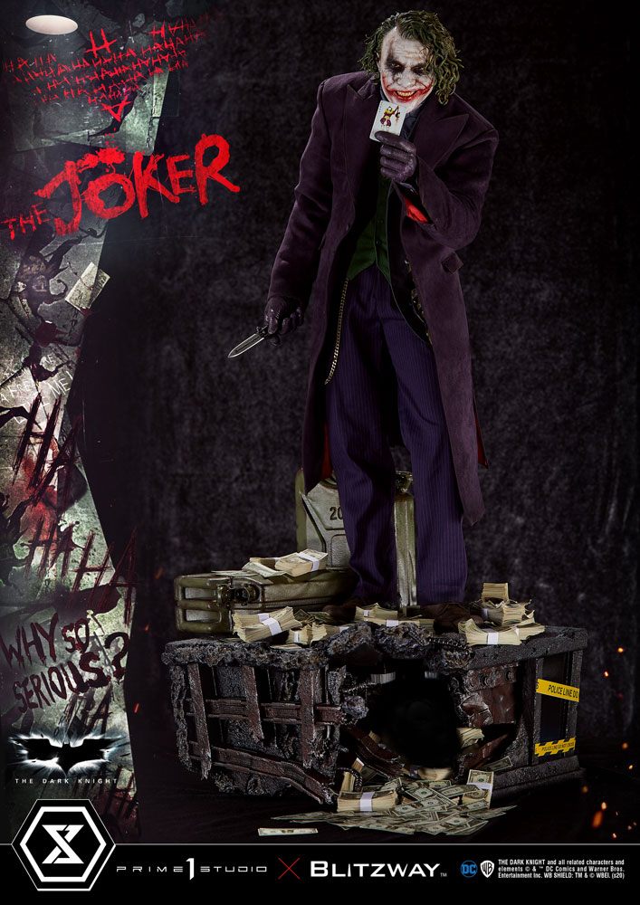 Estatua 1/3 The Joker The Dark Knight Bonus Version 72 cm