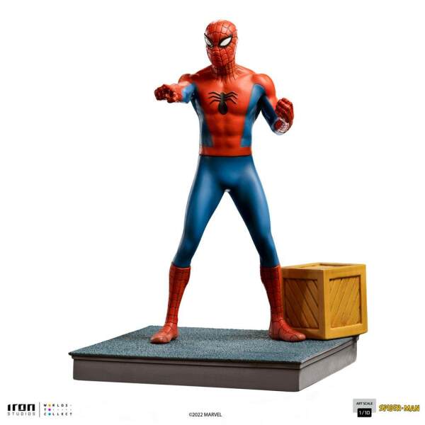 Estatua Art Scale 1 10 Spider Man Marvel Comics 1967 Animated Tv Series 21 Cm