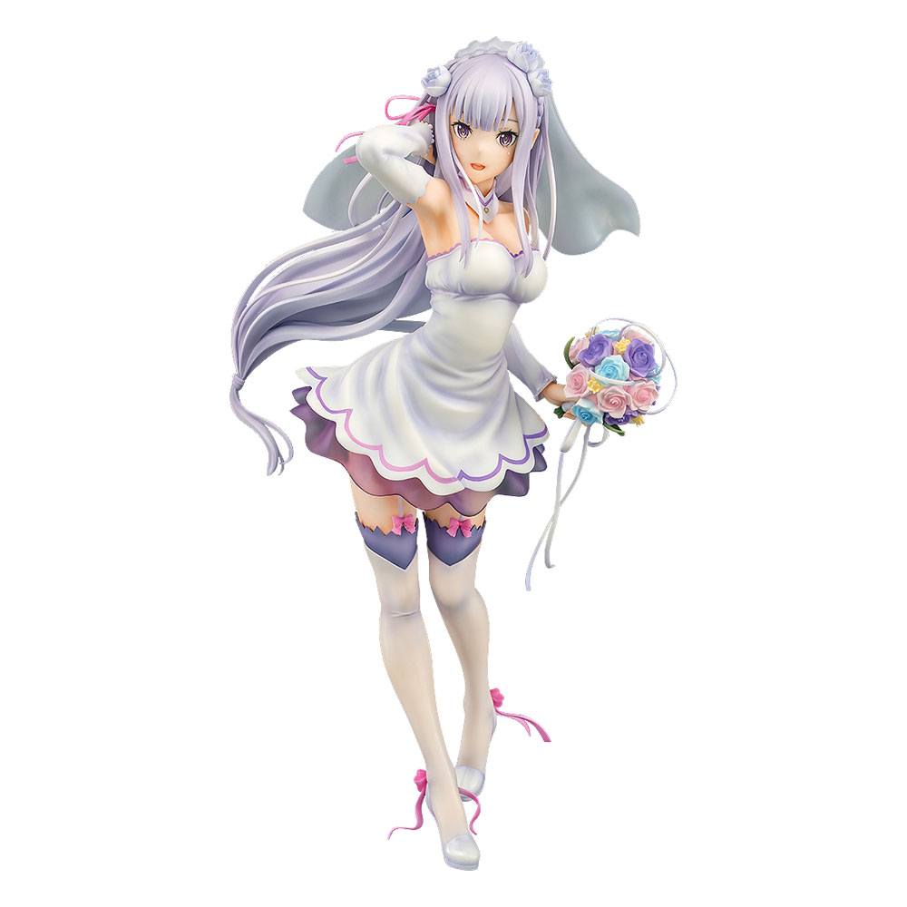 Estatua Pvc 1 7 Emilia Wedding Rezero Starting Life In Another World Ver 25 Cm