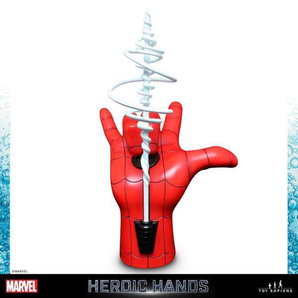 Estatua Tamano Real 01a Spider Man Marvel Heroic Hands 26 Cm