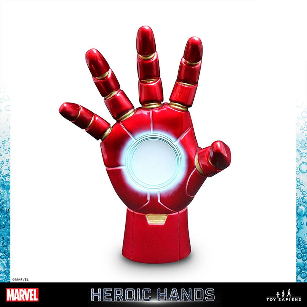 Estatua Tamano Real 2a Iron Man Marvel Heroic Hands 23 Cm