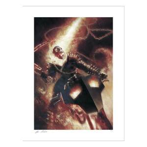 Litografia Ghost Rider Marvel 46 X 61 Cm