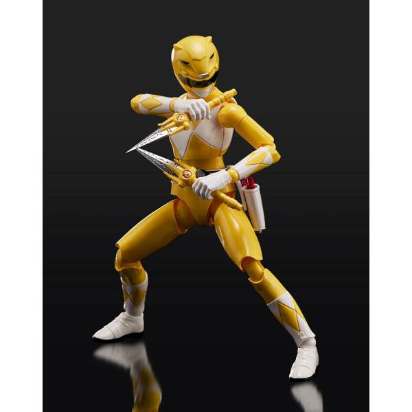 Maqueta Furai Model Plastic Model Kit Yellow Ranger Power Rangers 13 Cm