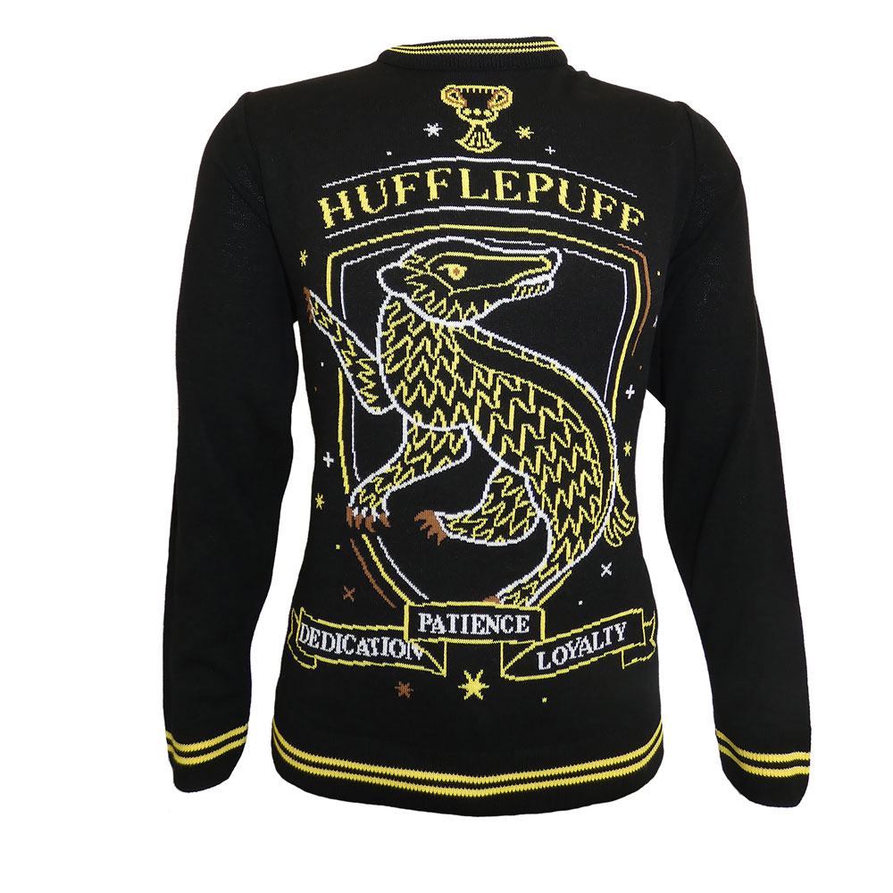 Suéter Christmas Jumper Hufflepuff Harry Potter talla M