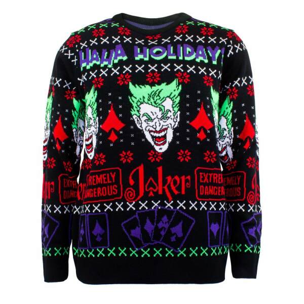 Sueter Joker Haha Holidays Dc Comics Sweatshirt Christmas Jumper Talla L
