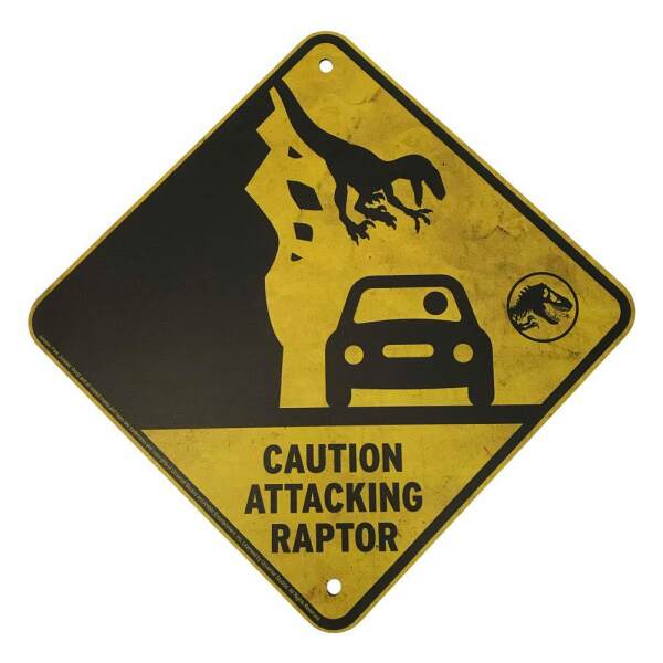 Mini Réplica Warning Signs Parque Jurásico - Collector4u.com