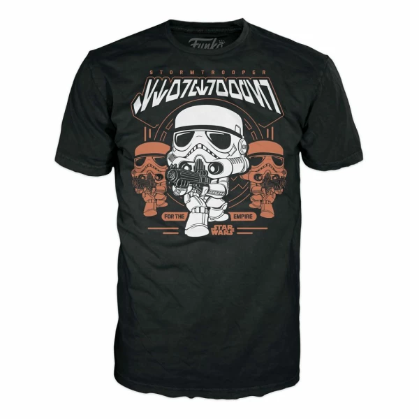 Minifigura y Camiseta Stormtrooper Star Wars POP! & Tee Set talla L - Collector4u.com