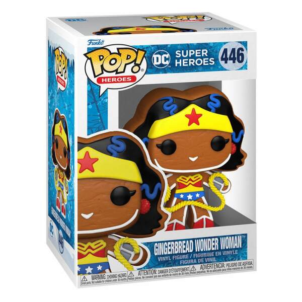 Funko Galleta de Jengibre Wonder Woman DC Comics Holiday 2022 Figura POP! Heroes Vinyl 9 cm - Collector4u.com