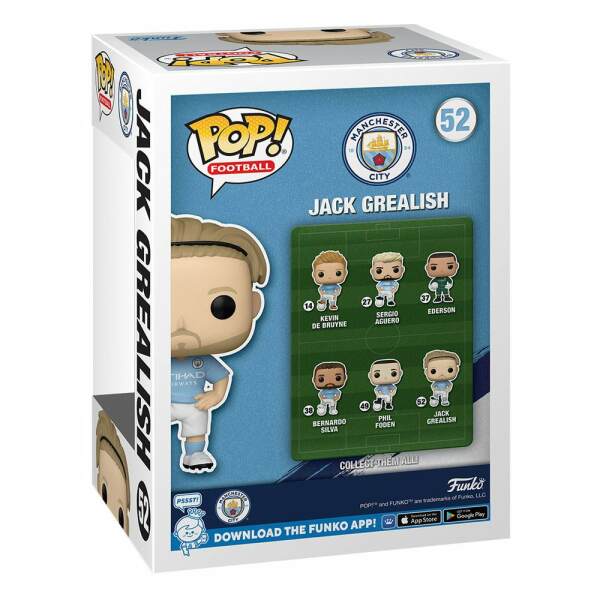 Funko Jack Grealish Manchester City F.C. POP! Football Vinyl Figura 9 cm - Collector4u.com
