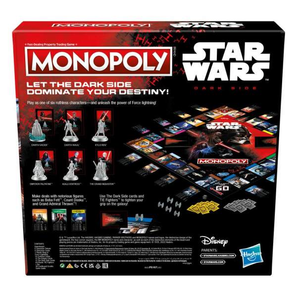 Monopoly Dark Side Star Wars Juego de Mesa Edition *Edición Inglés* - Collector4u.com