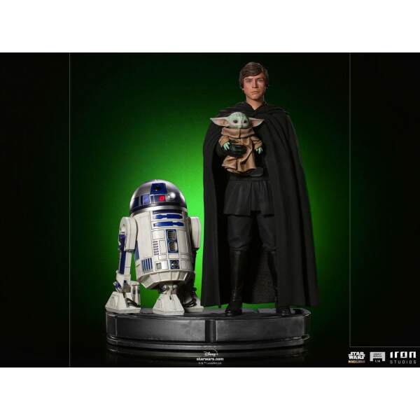Estatua Legacy Replica 1/4 Luke Skywalker, R2-D2 & Grogu Star Wars The Mandalorian 54 cm - Collector4u.com