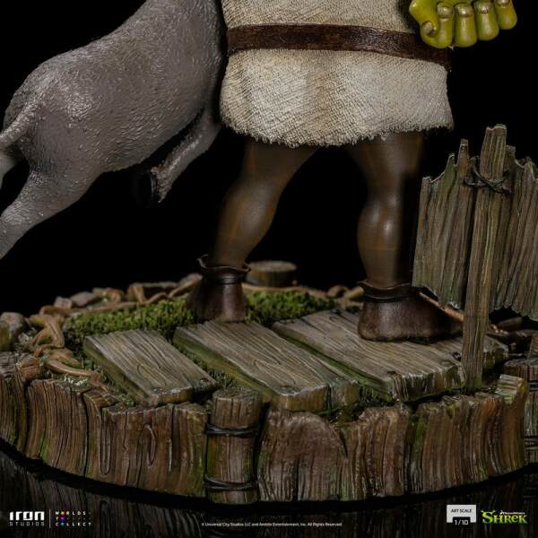Estatua 1/10 Deluxe Art Scale Shrek, Donkey and The Gingerbread Man Shrek 26 cm - Collector4u.com