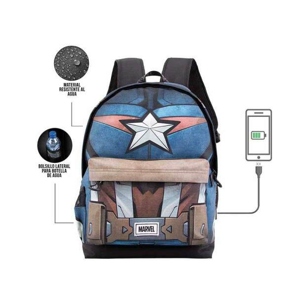 Mochila HS Capitán América Marvel - Collector4u.com