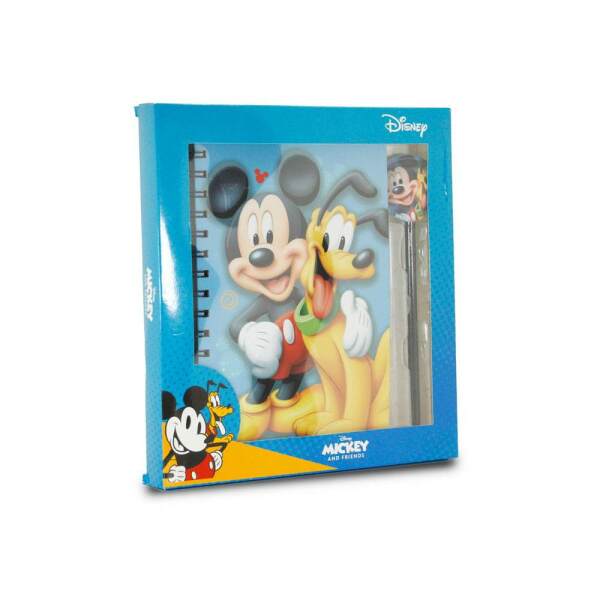 Libreta con bolígrafo Mickey & Pluto Disney - Collector4u.com