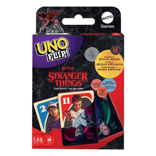 Juego de cartas UNO Flip Stranger Things! - Collector4U.com
