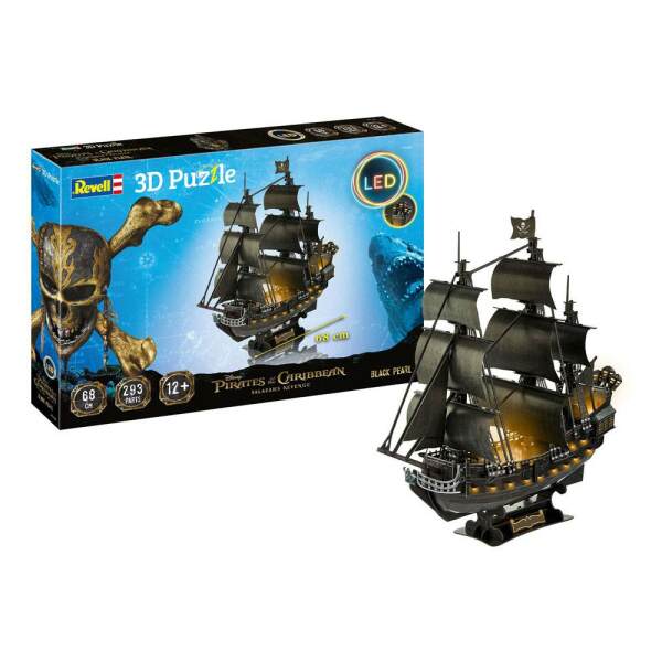 Puzzle 3D Black Pearl LED Edition Piratas del Caribe: La venganza de Salazar - Collector4u.com