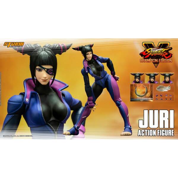 Figura 1/12 Juri Han Street Fighter V Champion Edition 18 cm - Collector4u.com