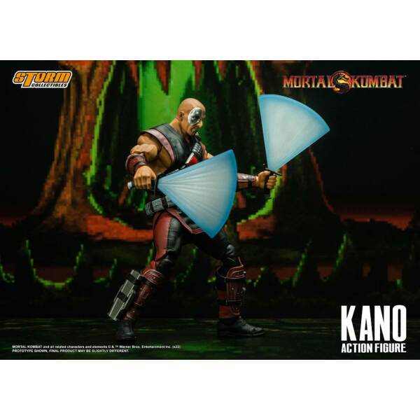 Figura 1/12 Kano Mortal Kombat 18 cm - Collector4u.com