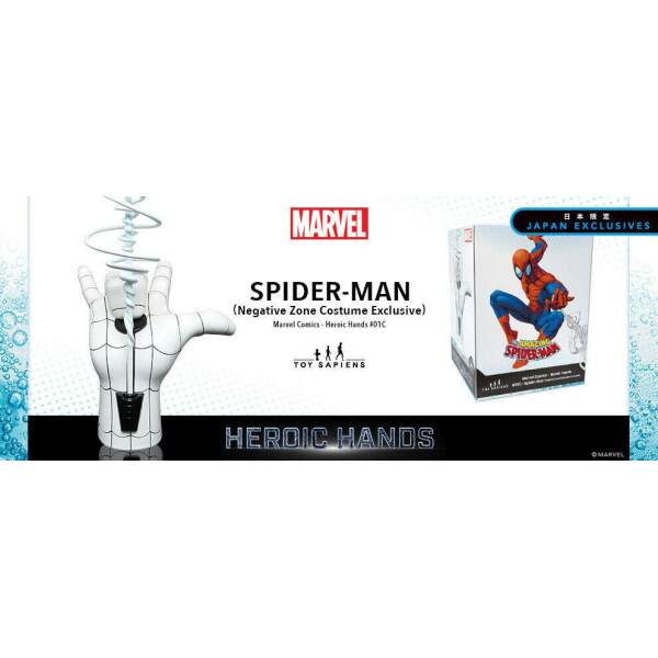 Estatua tamaño real #1C Spider-Man Marvel Heroic Hands Negative Zone 26 cm - Collector4u.com
