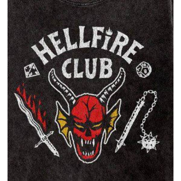 Camiseta Hellfire Crest talla S Stranger Things - Collector4u.com