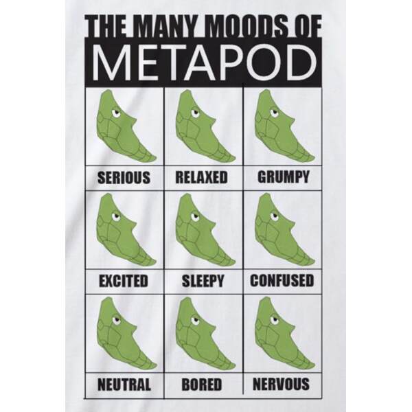 Camiseta Many Moods of Metapod Pokémon talla L - Collector4u.com