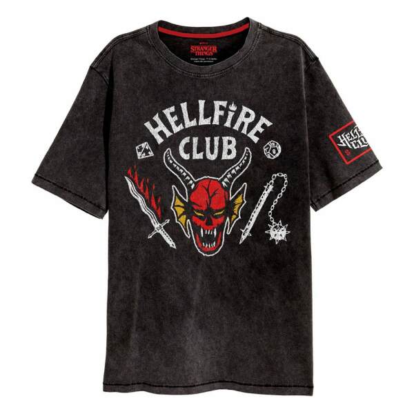 Camiseta Hellfire Crest Talla L Stranger Things