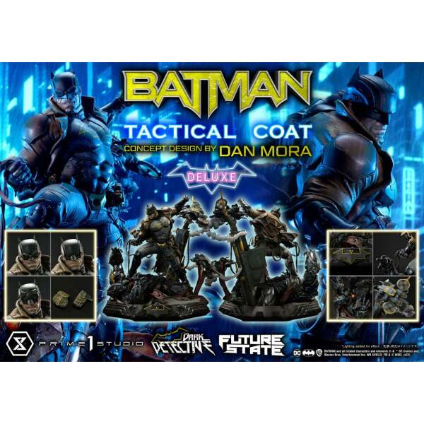 Estatua Batman Dark Detective Tactical Coat Concept Design By Dan Mora Deluxe Bonus Version Dc Comics 1 4 59 Cm 2