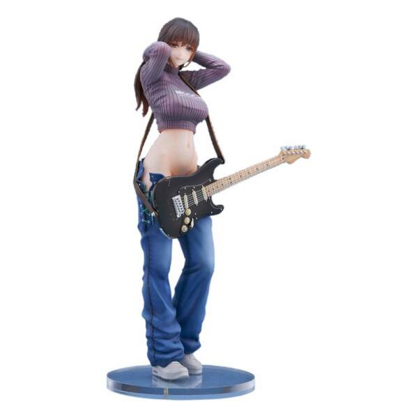 Estatua Pvc 1 7 Guitar Girl Original Character Illustrated By Hitomio16 25 Cm