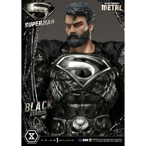 Estatua Superman Black Version Dc Comics 1 3 88 Cm 10