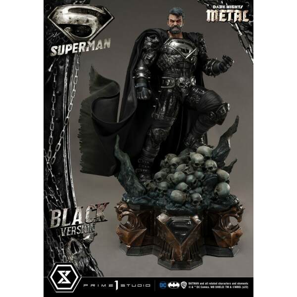 Estatua Superman Black Version Dc Comics 1 3 88 Cm 15