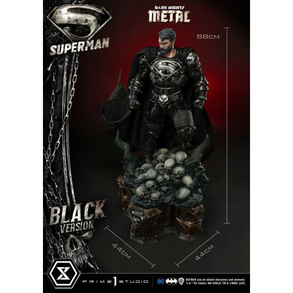 Estatua Superman Black Version Dc Comics 1 3 88 Cm 21