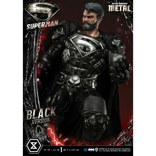 Estatua Superman Black Version Dc Comics 1 3 88 Cm 22