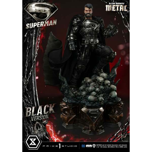 Estatua Superman Black Version Dc Comics 1 3 88 Cm 23