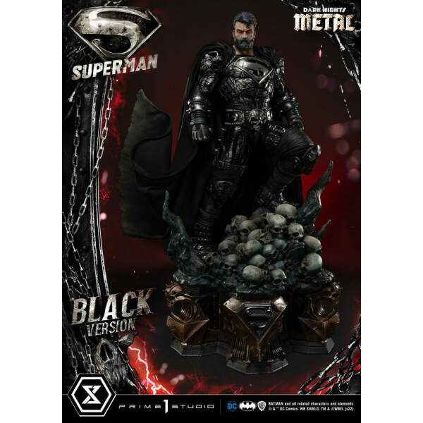 Estatua Superman Black Version Dc Comics 1 3 88 Cm 24