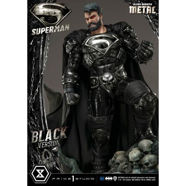 Estatua Superman Black Version Dc Comics 1 3 88 Cm 25