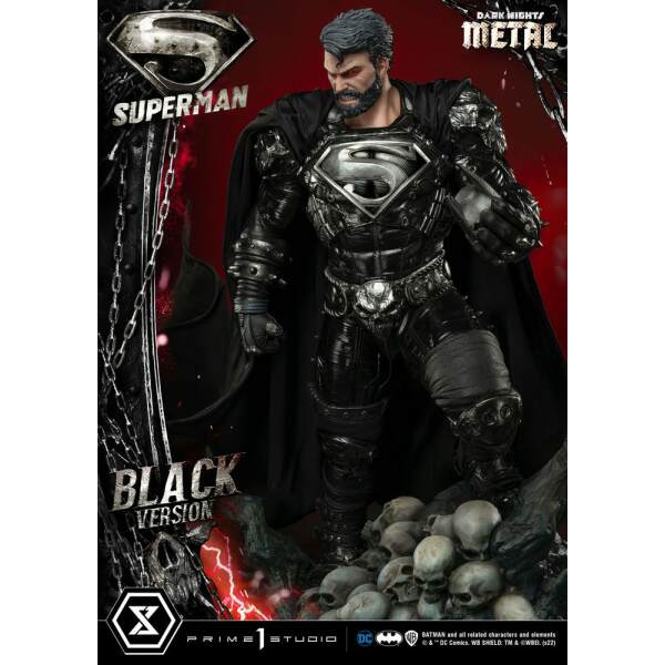 Estatua Superman Black Version Dc Comics 1 3 88 Cm 27