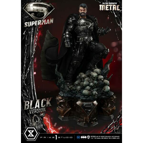 Estatua Superman Black Version DC Comics 1/3 88 cm