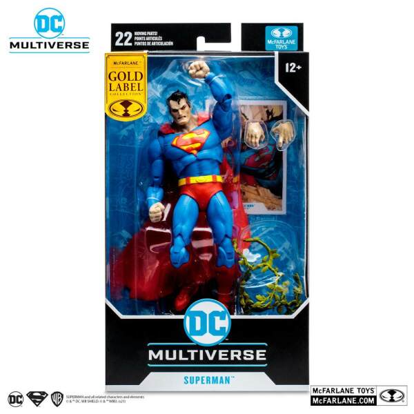 Figura Superman Dc Multiverse Variant Gold Label 18 Cm 3