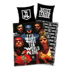 Funda Nórdica You Can´t Save The World Alone Justice League 135 x 200 cm / 80 x 80 cm
