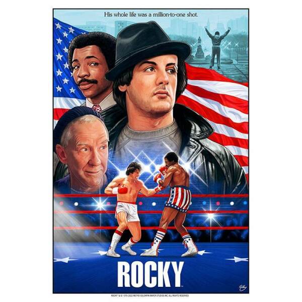 Litografia Rocky Limited Edition 42 X 30 Cm