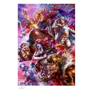 Litografia The Brotherhood Of Mutants Marvel 46 X 61 Cm