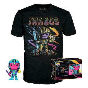Minifigura Y Camiseta Thanos Marvel Pop Tee Set De Bklt Talla Xl
