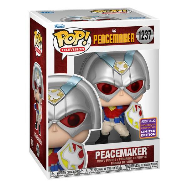 Funko Peacemaker w/Shield DC Comics POP! Vinyl Figura 9 cm - Collector4u.com