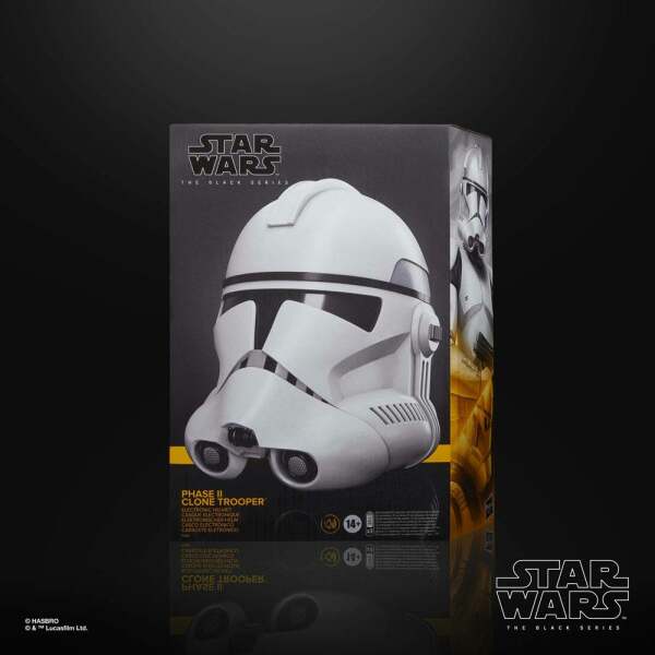 Casco Electrónico Phase II Clone Trooper Star Wars: The Clone Wars Black Series - Collector4u.com