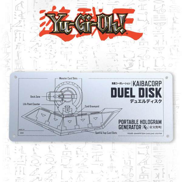 Placa de Chapa Duel Disk Schematic Yu-Gi-Oh! - Collector4u.com